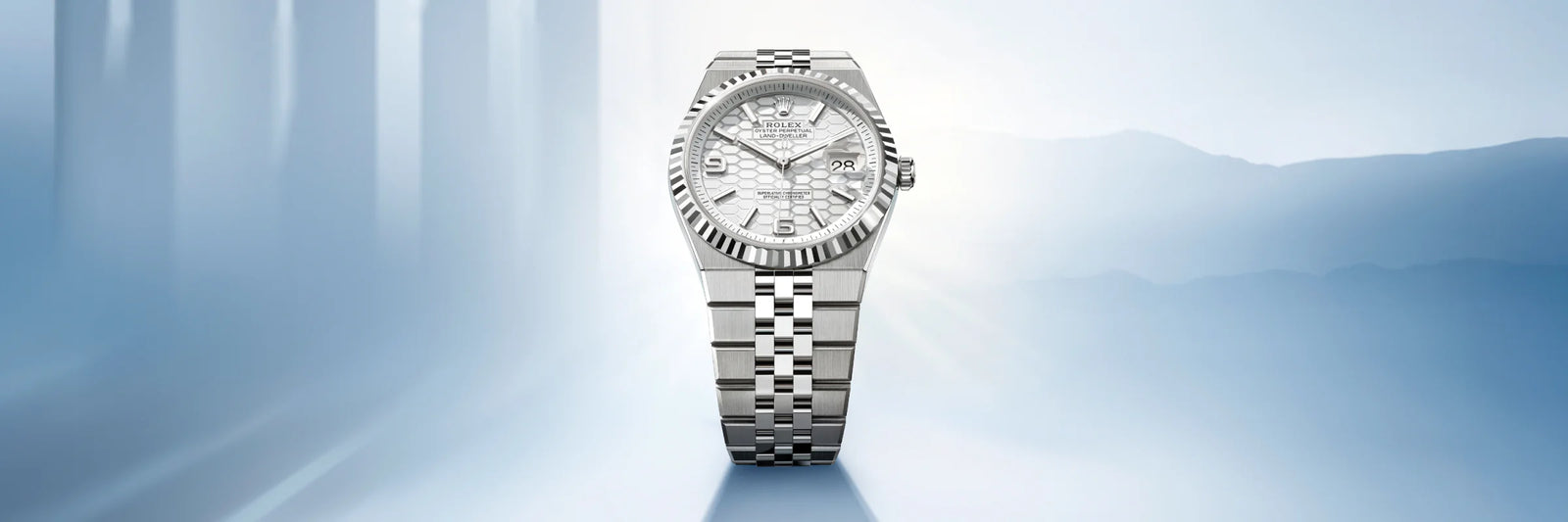Close-up view of a Rolex timepiece