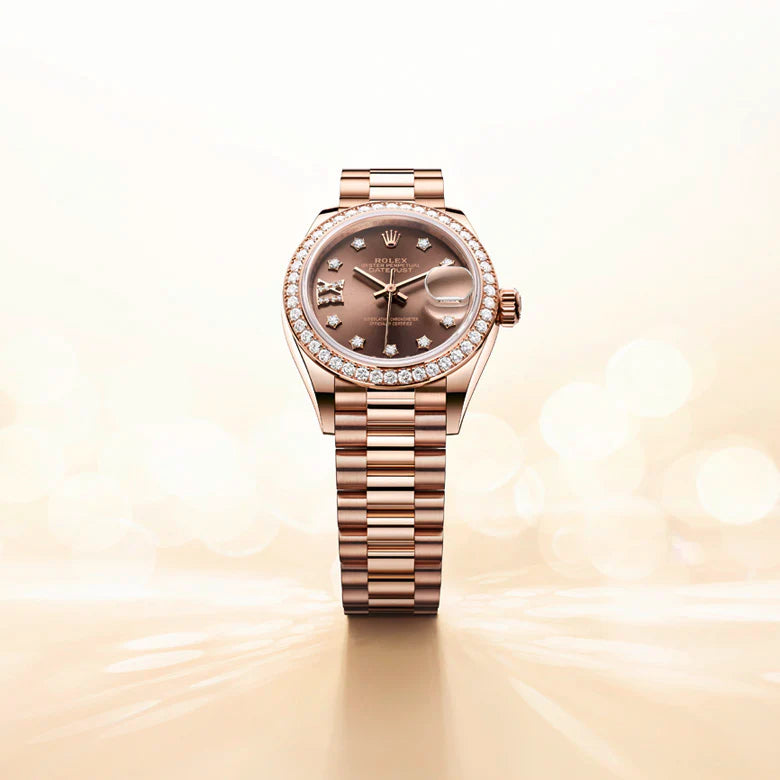 Close-up view of a Rolex timepiece