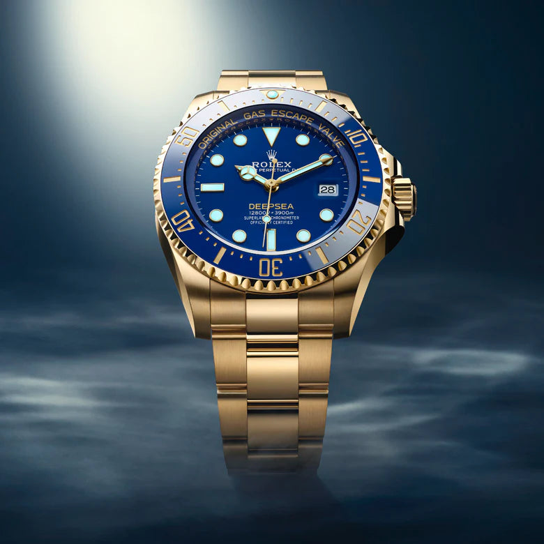 Close-up view of a Rolex timepiece