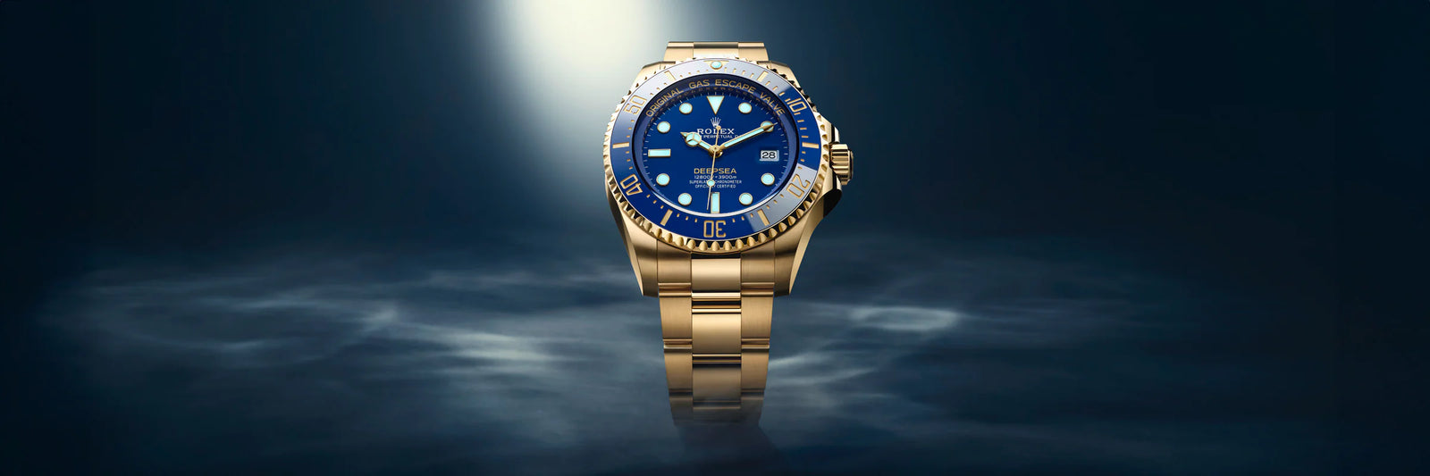 Close-up view of a Rolex timepiece
