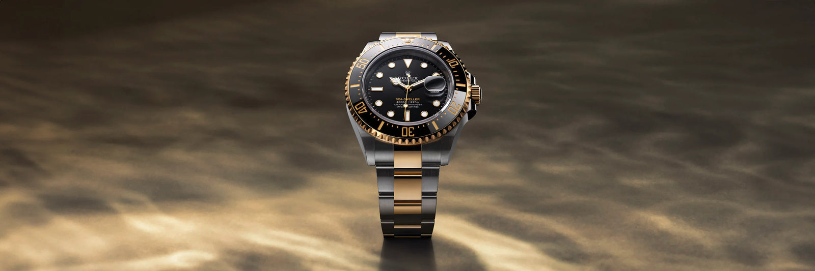 Close-up view of a Rolex timepiece