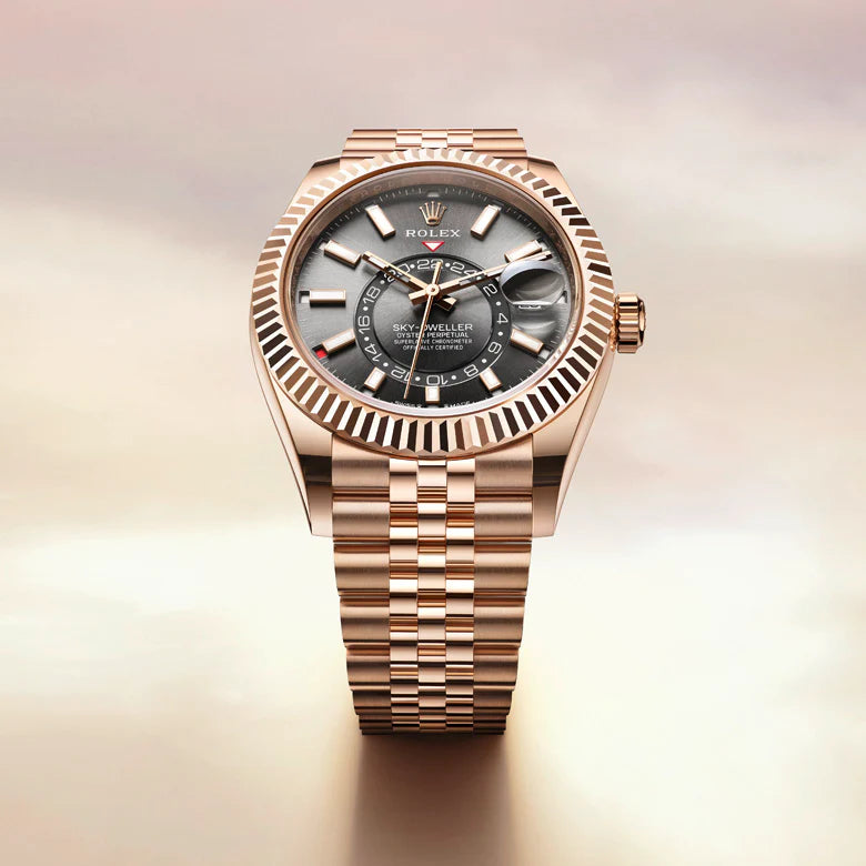 Close-up view of a Rolex timepiece
