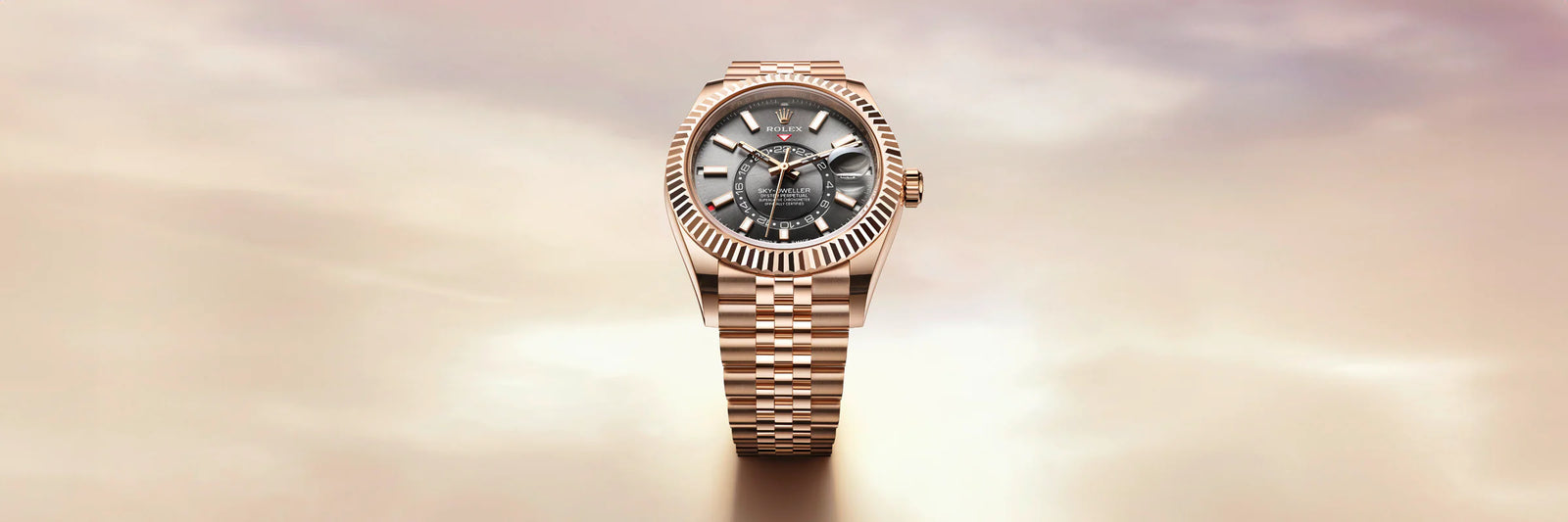 Close-up view of a Rolex timepiece